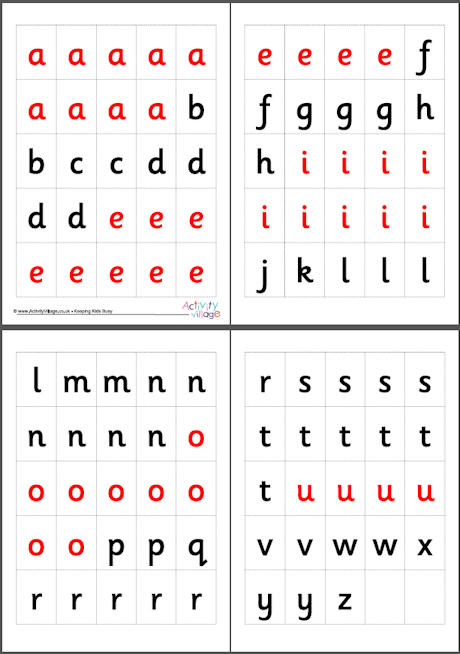 Letter Tiles Lower Case