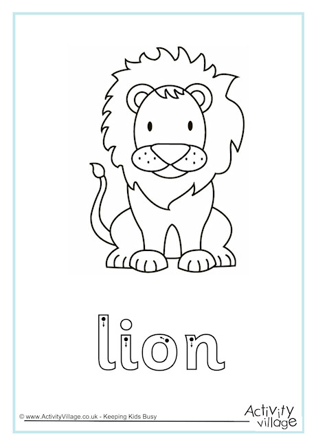 Lion Finger Tracing