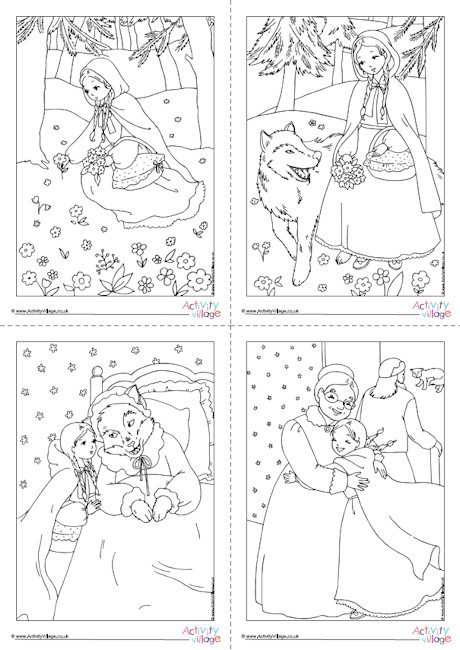 Little Red Riding Hood Colouring Pages
