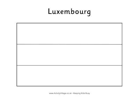 Download Luxembourg Flag Colouring Page