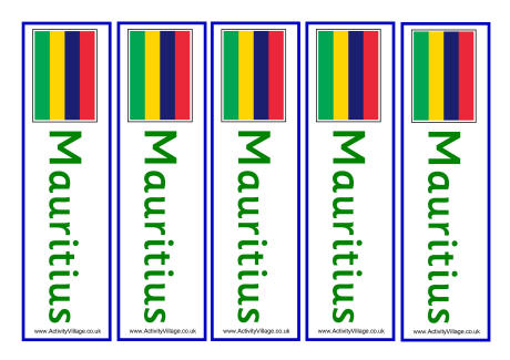 Mauritius bookmarks