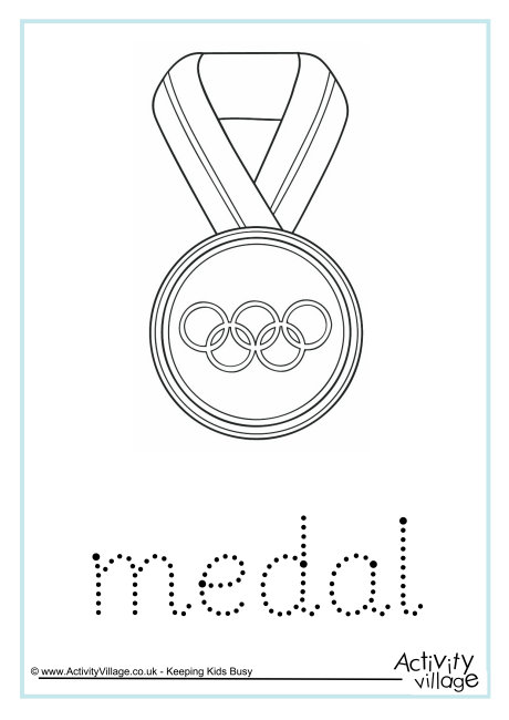 Medal Word Tracing