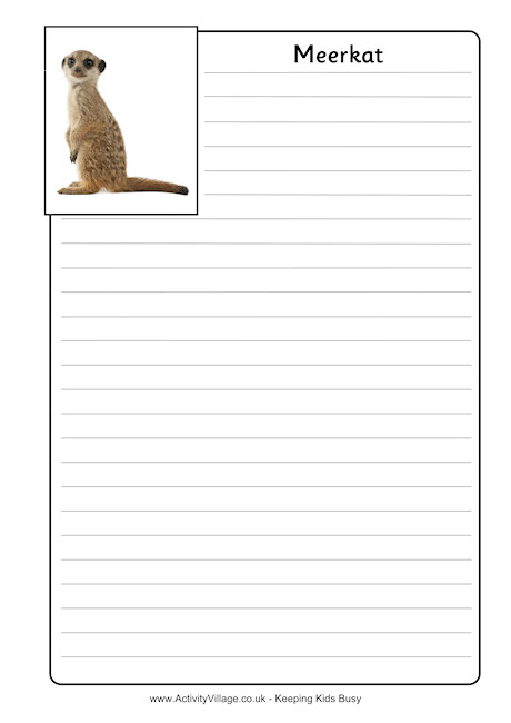 Meerkat Notebooking Page 