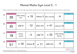 Mental Maths Gym