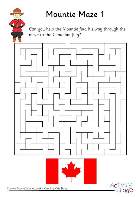 Mountie Maze 1