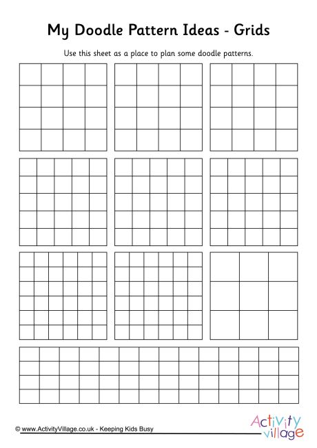 My doodle pattern ideas - grids