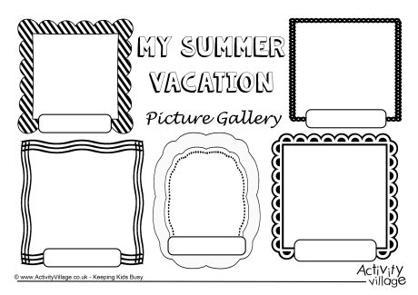 My Summer Vacation Picture Gallery