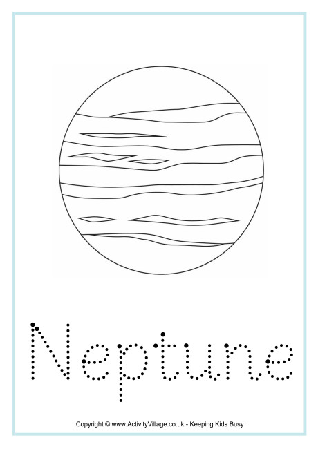 tracing name worksheet Neptune Tracing Word