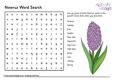 Nowruz word search