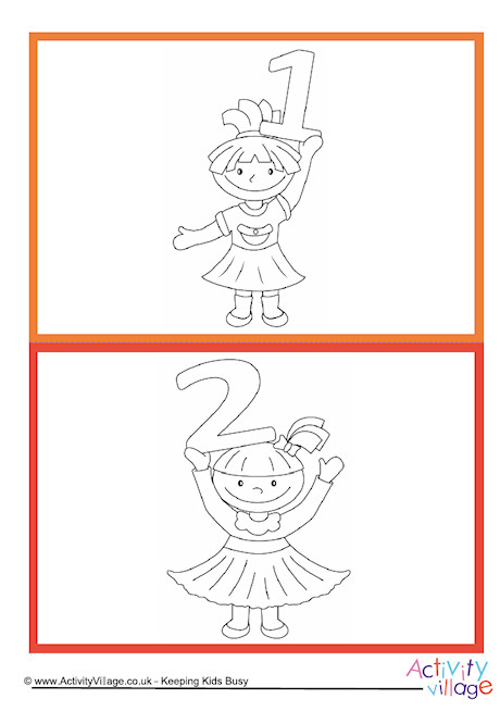 Number Flash Cards - Children - 1-10