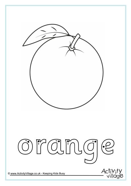 Orange Finger Tracing