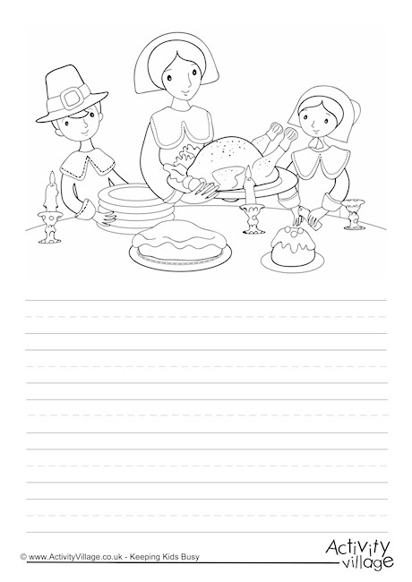 Pilgrim Meal Story Paper
