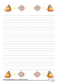 Pirate Writing Paper