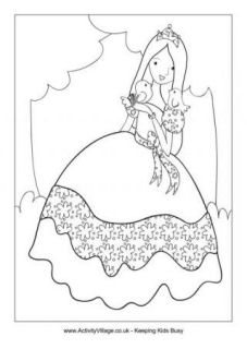 Princess Colouring Pages