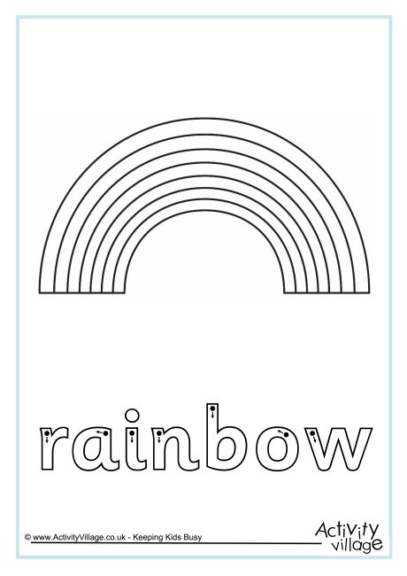 Rainbow finger tracing