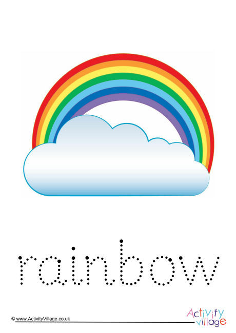 rainbow word tracing 2