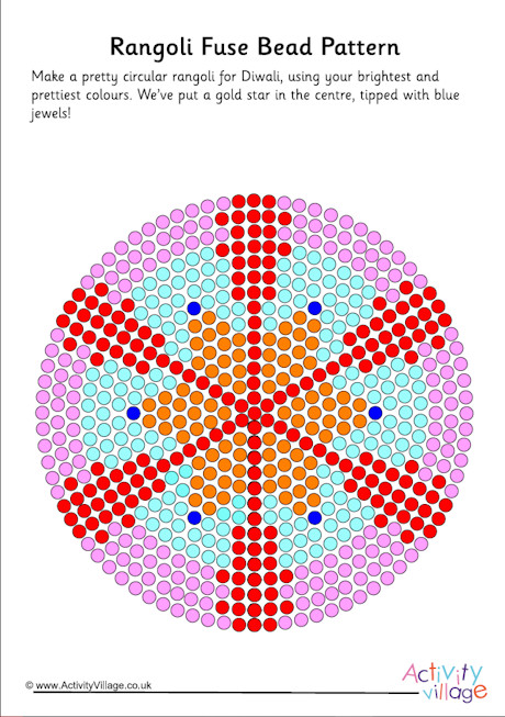 Rangoli fuse bead pattern 2