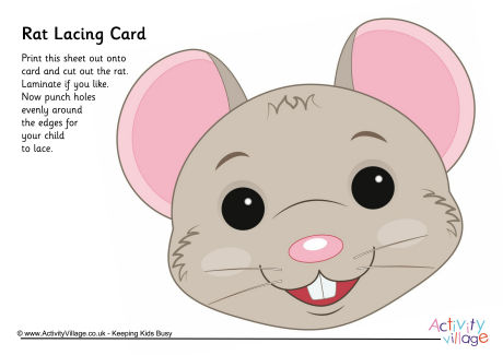 Rat lacing card