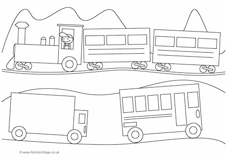 Rectangles Colouring Page