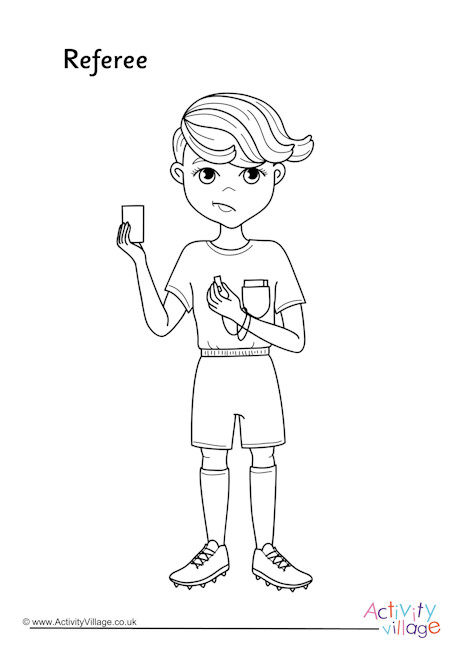 Referee colouring page 2