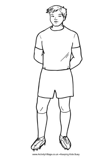 Download Rugby Player Printable 3