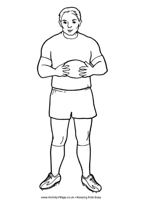 Download Rugby Player Printable 4