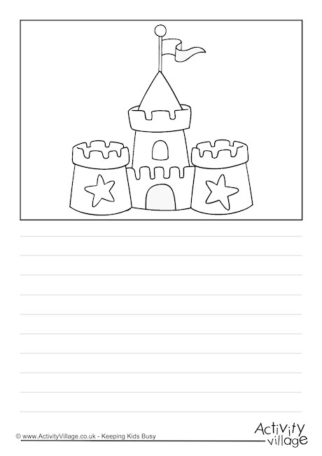 Sand Castle Story Paper
