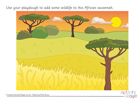 Savannah Playdough Mat