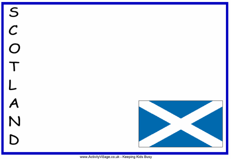 Scotland acrostic poem printable