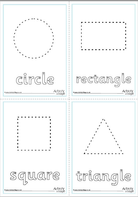 shape finger tracing first 4 shapes