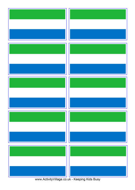 Sierra Leone flag printable