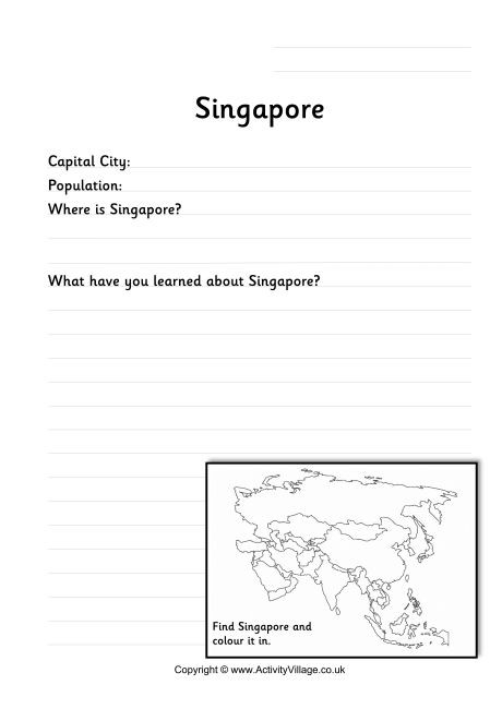 Singapore Worksheet