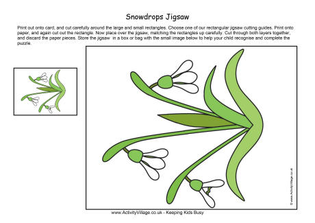 Snowdrops jigsaw