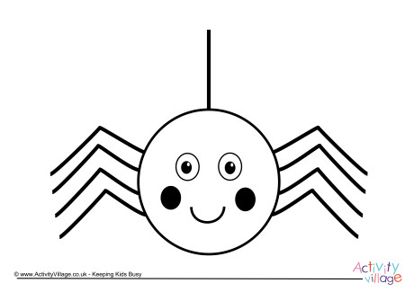 Spider colouring page 2