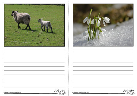 Spring Scene Writing Prompt Story Paper