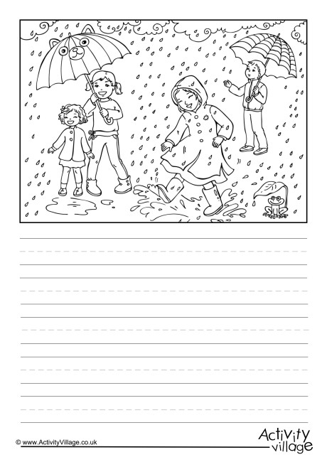 Rainy Day Story Paper