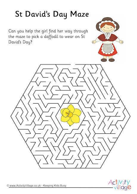 St David's Day Maze