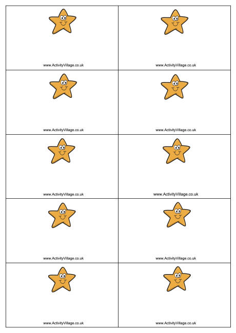 Starfish Name Badges