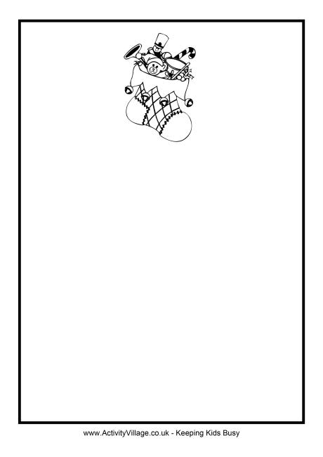 Stocking writing frame 