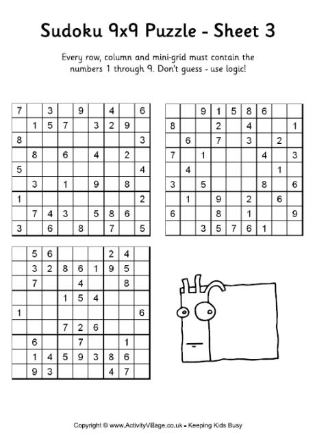 method of solving sudoku puzzles