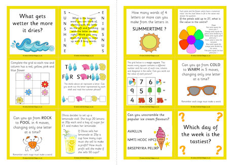 Summer Brainteasers