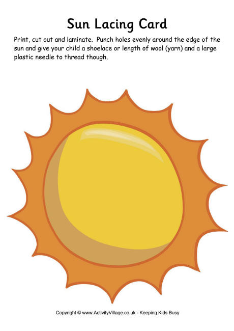 sun template to cut out