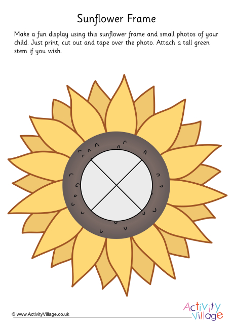 Sunflower photo frame
