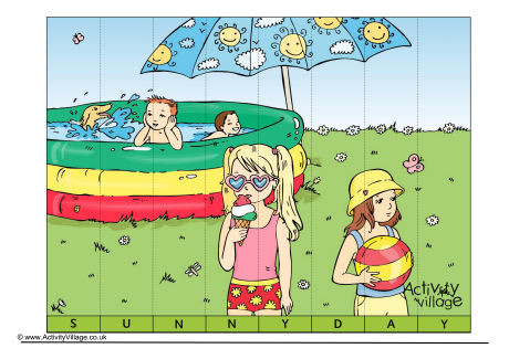 Sunny Day Spelling Jigsaw
