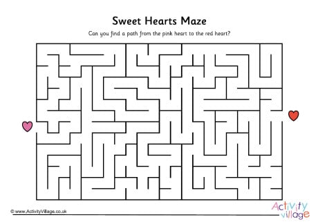 Sweet Hearts Maze 1