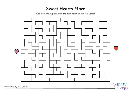 Sweet hearts maze 2