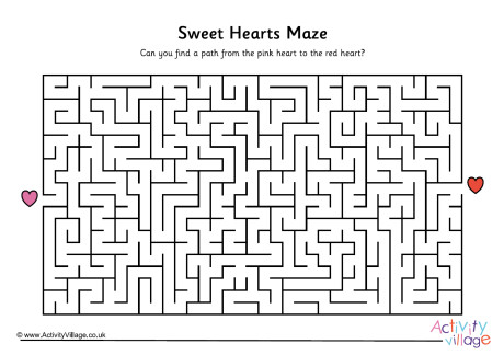 Sweet hearts maze 4