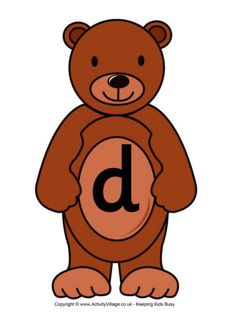 Teddy alphabet posters - lower case