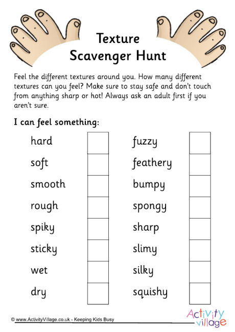 Texture Scavenger Hunt