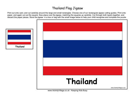 Thailand Flag Printable